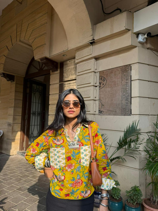 Basanti Short Kurta